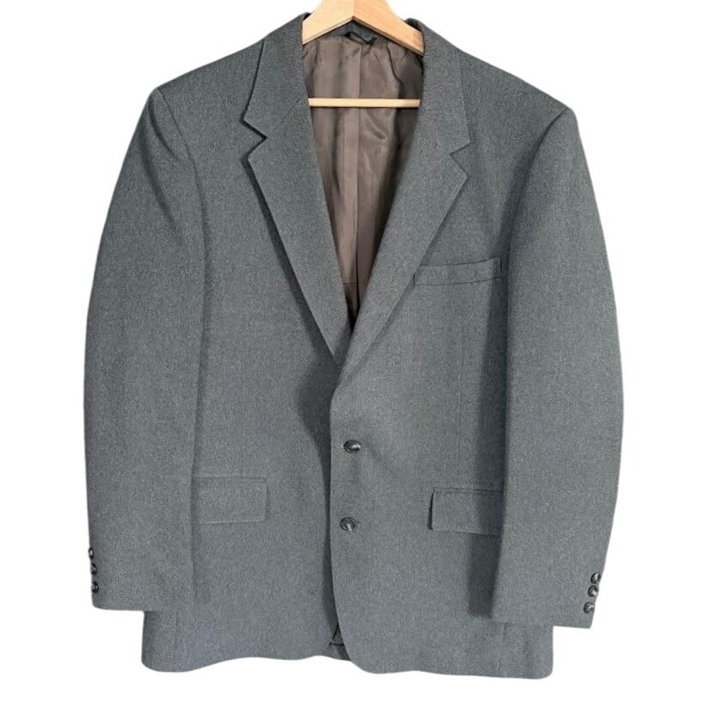 Vintage Sears The‎ Comfort Suit Blazer Mens Extra Large Gray Two Button 90s